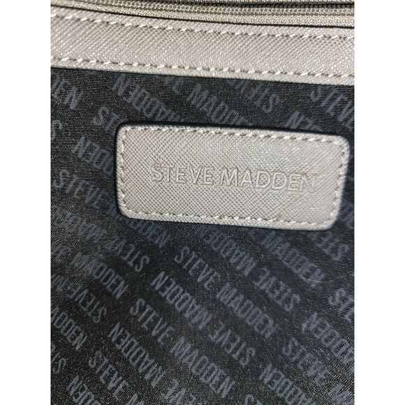 Steve Madden gray faux leather satchel, shoulder bag - Picture 4 of 9